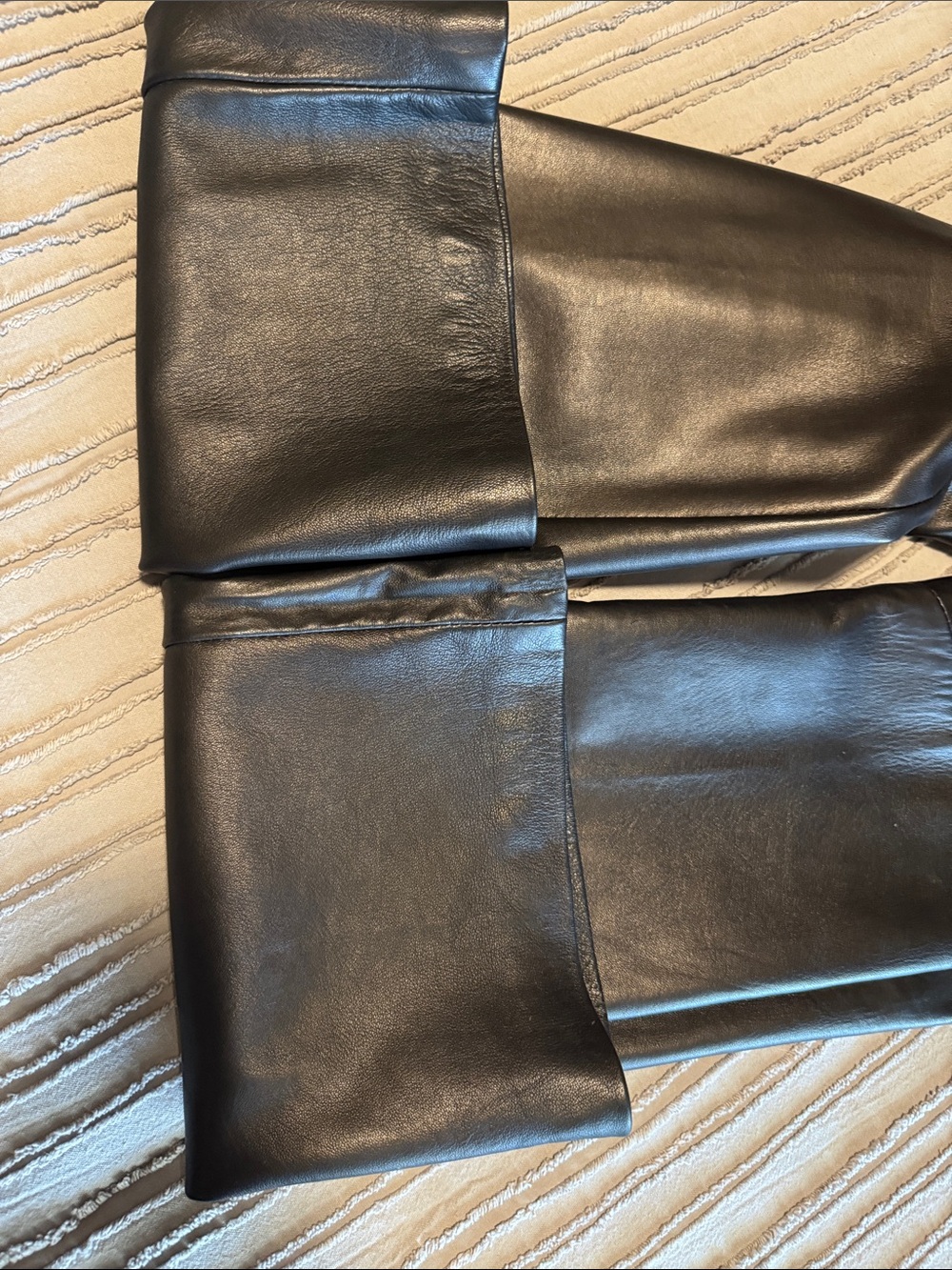 Danier Leather Lamb Skin Flared Bootcut Pants - Picture 10 of 10